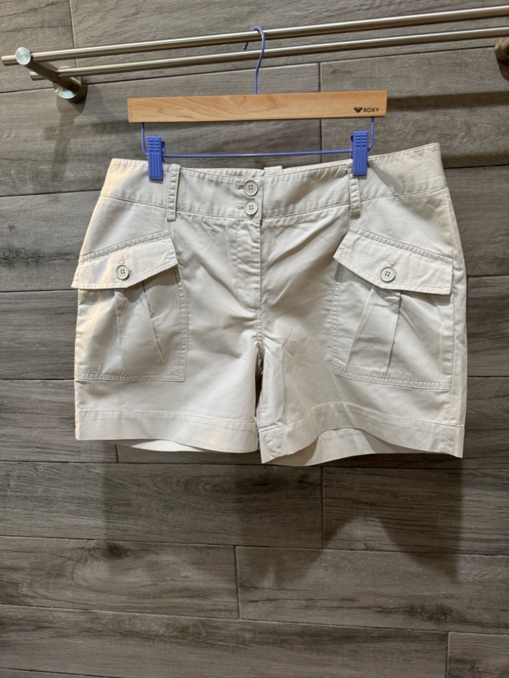 Talbots Beige Cargo Shorts with Flap Pockets